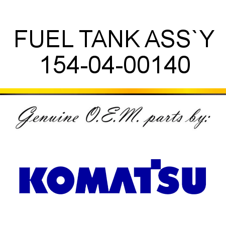 FUEL TANK ASS`Y 154-04-00140