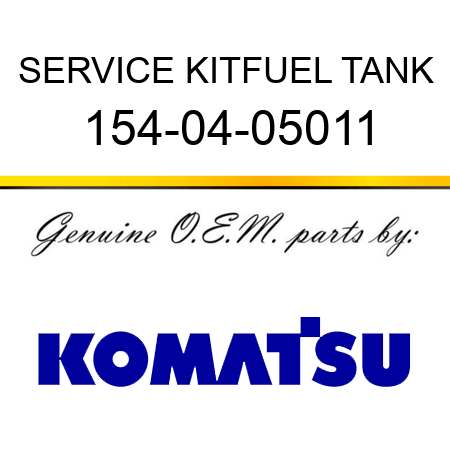 SERVICE KIT,FUEL TANK 154-04-05011