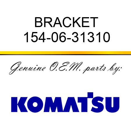 BRACKET 154-06-31310
