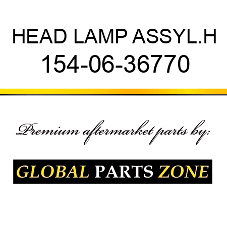HEAD LAMP ASSY,L.H 154-06-36770