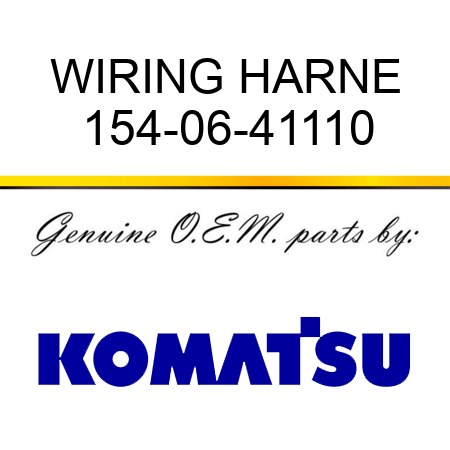 WIRING HARNE 154-06-41110