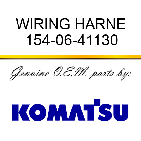 WIRING HARNE 154-06-41130