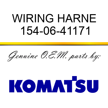 WIRING HARNE 154-06-41171