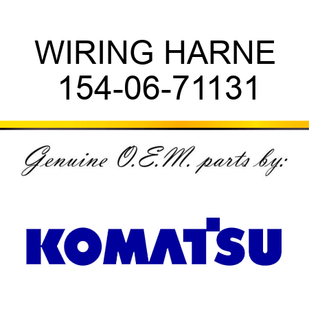 WIRING HARNE 154-06-71131