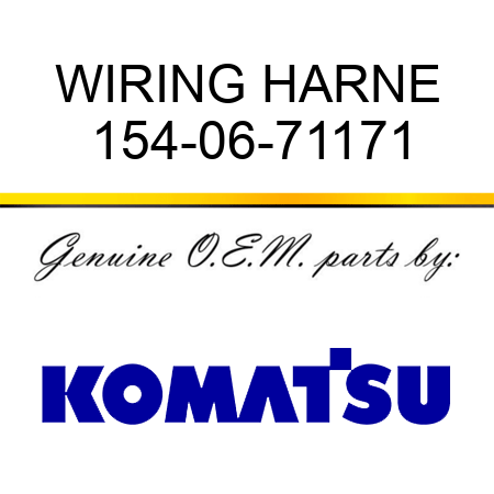 WIRING HARNE 154-06-71171