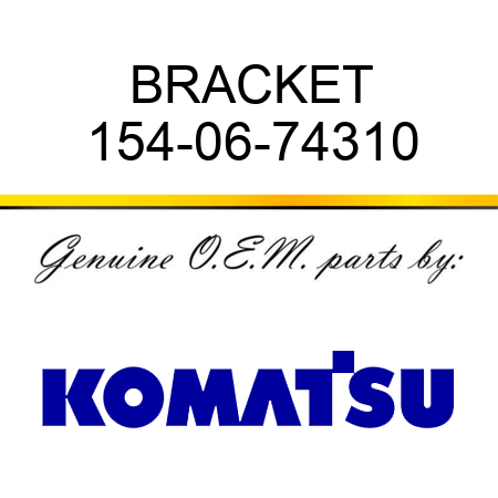 BRACKET 154-06-74310