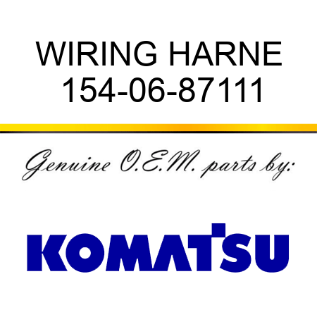 WIRING HARNE 154-06-87111