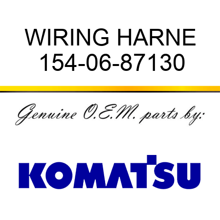WIRING HARNE 154-06-87130