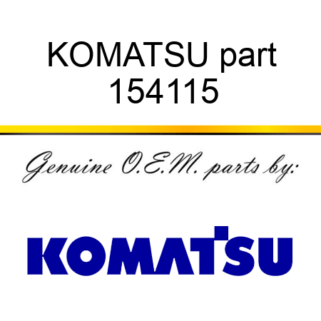KOMATSU part 154115