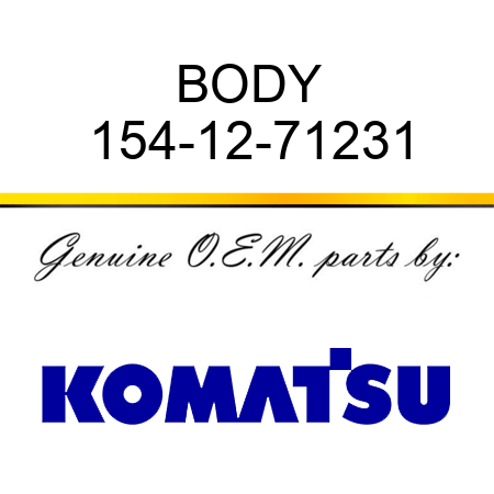 BODY 154-12-71231