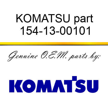 KOMATSU part 154-13-00101
