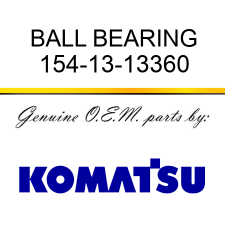 BALL BEARING 154-13-13360
