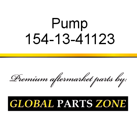 Pump 154-13-41123