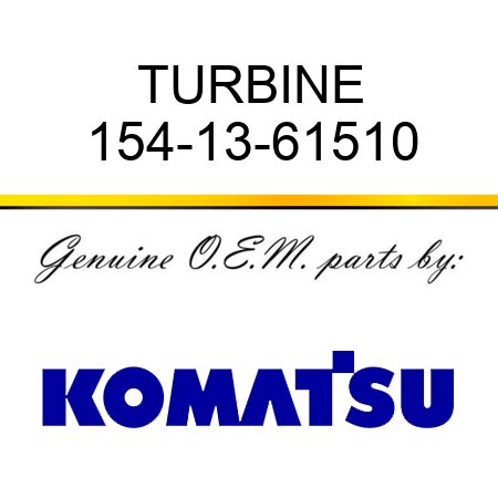 TURBINE 154-13-61510