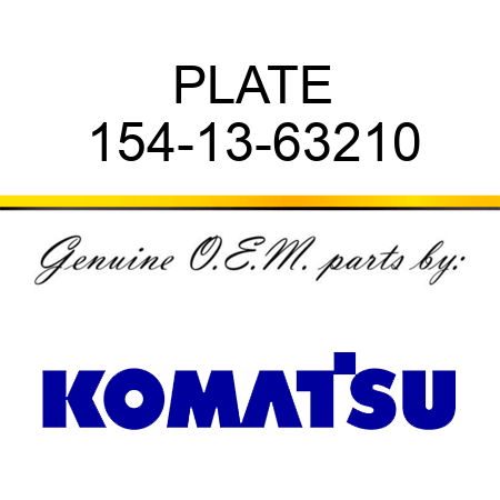 PLATE 154-13-63210