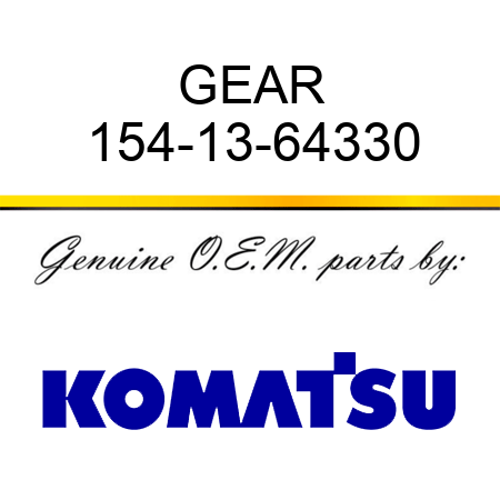 GEAR 154-13-64330