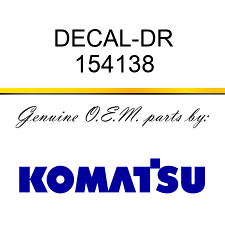 DECAL-DR 154138