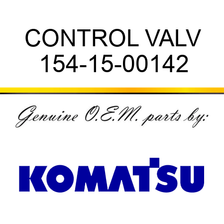 CONTROL VALV 154-15-00142