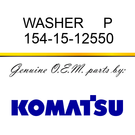 WASHER     P 154-15-12550