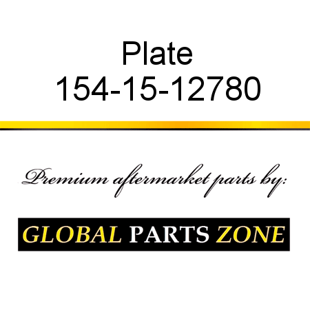 Plate 154-15-12780