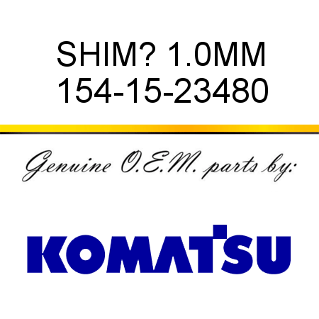 SHIM? 1.0MM 154-15-23480