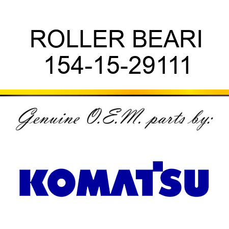 ROLLER BEARI 154-15-29111