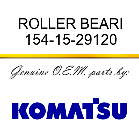 ROLLER BEARI 154-15-29120