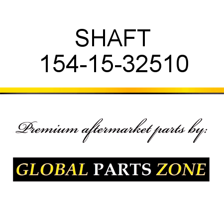 SHAFT 154-15-32510
