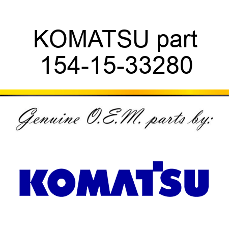KOMATSU part 154-15-33280