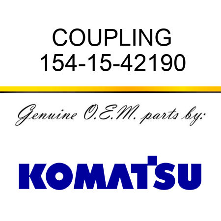 COUPLING 154-15-42190