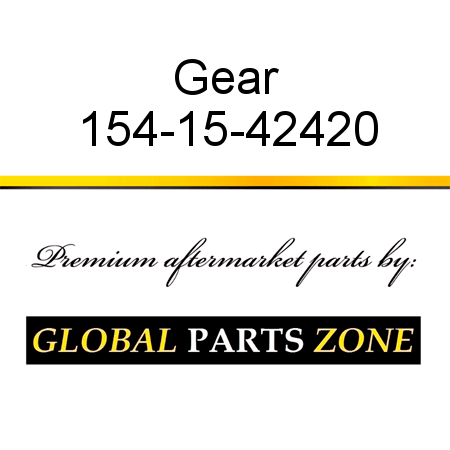 Gear 154-15-42420