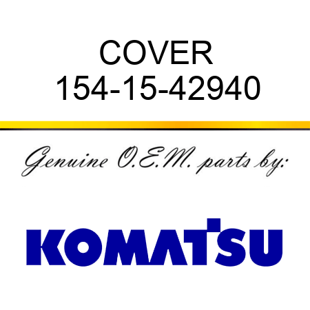 COVER 154-15-42940