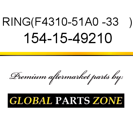 RING,(F4310-51A0 -33   ) 154-15-49210