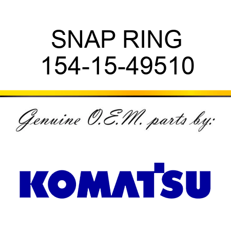 SNAP RING 154-15-49510