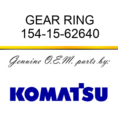 GEAR, RING 154-15-62640