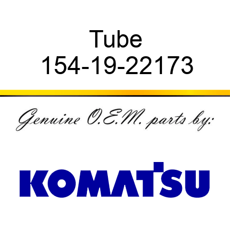 Tube 154-19-22173