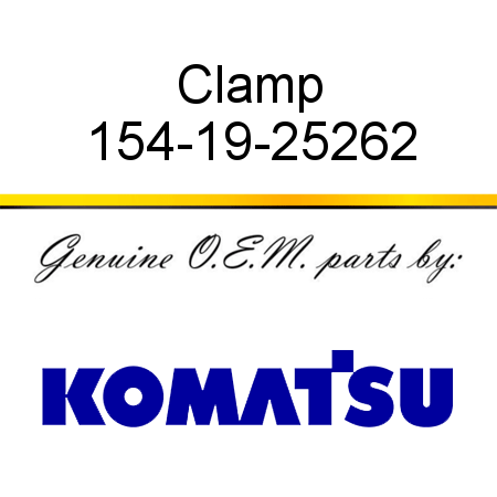 Clamp 154-19-25262