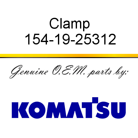 Clamp 154-19-25312