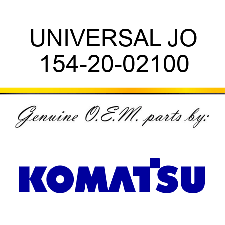 UNIVERSAL JO 154-20-02100