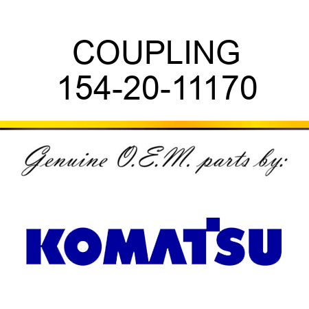 COUPLING 154-20-11170