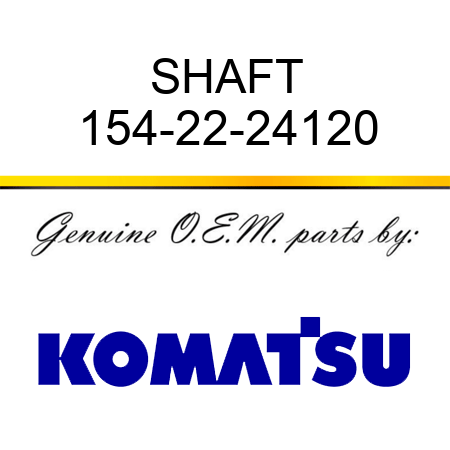 SHAFT 154-22-24120