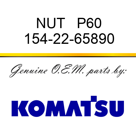 NUT   P60 154-22-65890