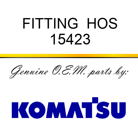 FITTING  HOS 15423