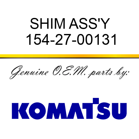 SHIM ASS'Y 154-27-00131