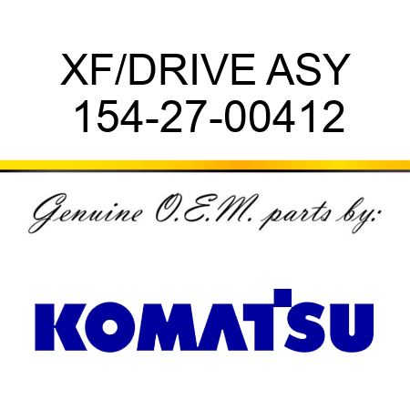XF/DRIVE ASY 154-27-00412