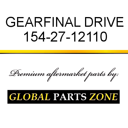 GEAR,FINAL DRIVE 154-27-12110