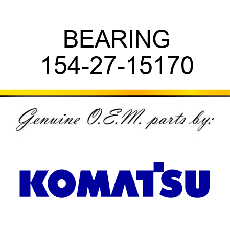 BEARING 154-27-15170