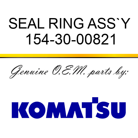 SEAL RING ASS`Y 154-30-00821