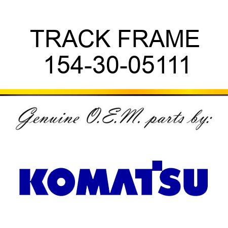 TRACK FRAME 154-30-05111