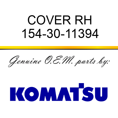 COVER, RH 154-30-11394